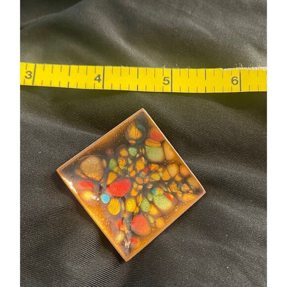 Vintage Enamel Brooch - Picture 2 of 3